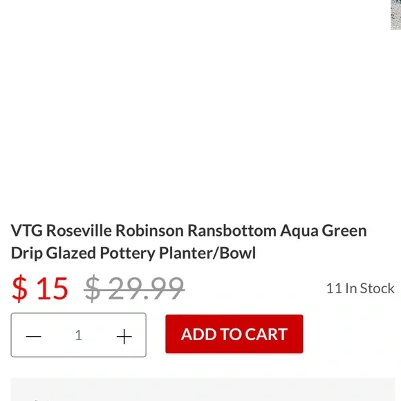 VTG round shallow planter by R. Ransbottom Pottery/Roseville OH-green drip glaze - Picture 9 of 11